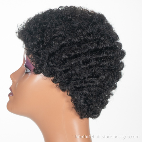 Wholesale Bob Wig Short length Afro Wig Machine Made Virgin Cuticle Aligned Hair Brazilian Human Hair Wigs For Black Women